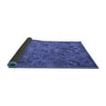 thumbnail image 2 of Ahgly Company Indoor Round Abstract Blue Contemporary Area Rugs, 7' Round, 2 of 4