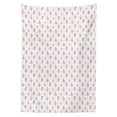 thumbnail image 3 of Ambesonne Easter Bunny Tablecloth Rectangular Table Cover, Rabbit Doodle, 60"x90", Rose Pale Grey, 3 of 4