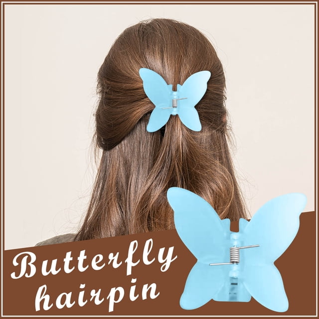 Fiudx Pinza para El Pelo, Pinza para Cola de Caballo de Sujeción Fuerte, Accesorio para El Pelo con Forma de Flor Colorida, Diseño Dentado Resistente, Pinza para Atar a Medias, Uso Diario, para Lavar