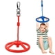 thumbnail image 5 of Eigraketly Volante Columpio Colgando Anillo giratorio Exterior Interior Patio trasero Cuerda de escalada Hebilla Kit Ejercicio de entrenamiento Escalada Rojo, 5 of 6