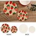 thumbnail image 4 of Coolnut Delicious Strawberries Pot Holders Trivets Set 2Pcs, Potholders for Kitchens, Pure Cotton Thread Weave Trivets for Hot Dishes/Pot/Bowl/Teapot/Hot Pot Holders Home Decor Gifts, 4 of 7