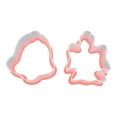 thumbnail image 2 of Christmas Cookie Cutters 2-Piece Set, Angel & Bell Shapes, BPA-Free Plastic with Comfort Grip, Dishwasher Safe, 2 of 3