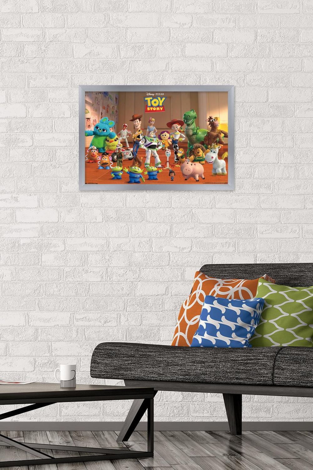 Disney Pixar Toy Story 4 - Collage Wall Poster, 22.375" x 34" Framed