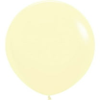 36 inch Sempertex Pastel Matte Yellow Latex Balloons (2 Pack) - Party Supplies Decorations