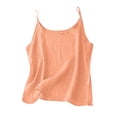 thumbnail image 2 of Linen Tank Tops for Women Summer Lightweight Spaghetti Strap Scoop Neck Loose Camisole Tops Beach Vacation Outfits, 2 of 4
