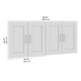 thumbnail image 2 of Hampton Heights 4 Door Set for 60W Bookshelf in White - Engineered Wood, 2 of 4