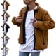thumbnail image 3 of Cárdigan Abrigo Manga Larga Bolsillo Cremallera Moda Cómoda Chaqueta Top para Hombres Amarillo Parduzco 3XL, 3 of 5