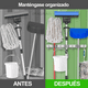 thumbnail image 3 of Colgador Organizador De Escobas Acero Inoxidable Con Gancho Plata, 3 of 5