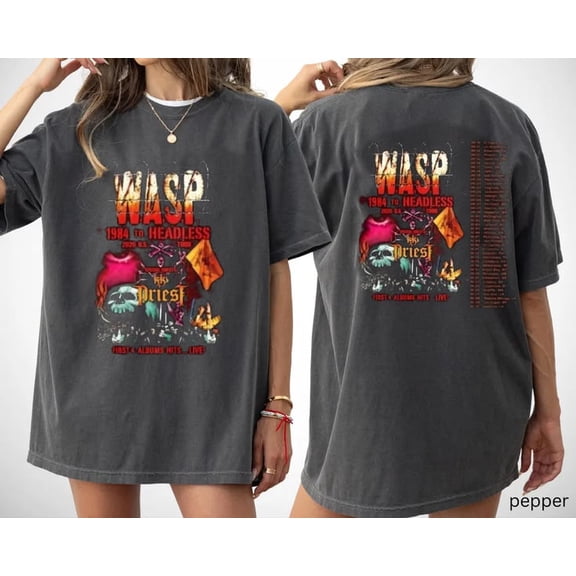 W.A.S.P. 1984 To Headless 2026 Tour T-shirt Sizes S-5XL