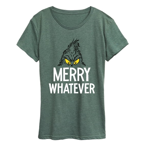 The Grinch - Merry Whatever - Women's Short Sleeve Graphic T-Shirt