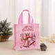thumbnail image 1 of Seyotauo Christmas Pink Non-Woven Gift Bags with Festive Prints - Reusable Holiday Handbags for Gift Packaging, Santa / Reindeer / Bell Designs, Durable Tote Bags Ideal for Christmas Gifts,Home Decor, 1 of 6