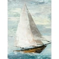 thumbnail image 2 of Pearce, Allison 15x18 Gold Ornate Wood Framed with Double Matting Museum Art Print Titled - Quiet Boats II, 2 of 4