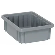 Quantum Storage Systems Dg91035gy Divider Box, Polypropylene, Gray, 3 1/2 In H,