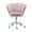 Pink, variant on Guyou Kids Desk Chair, Velvet Rolling Swivel Children Chair, Adjustable Student Task Chair, Petal Type Backrest Vanity Chair for Bedroom Dormitory Children Gifts, Pink