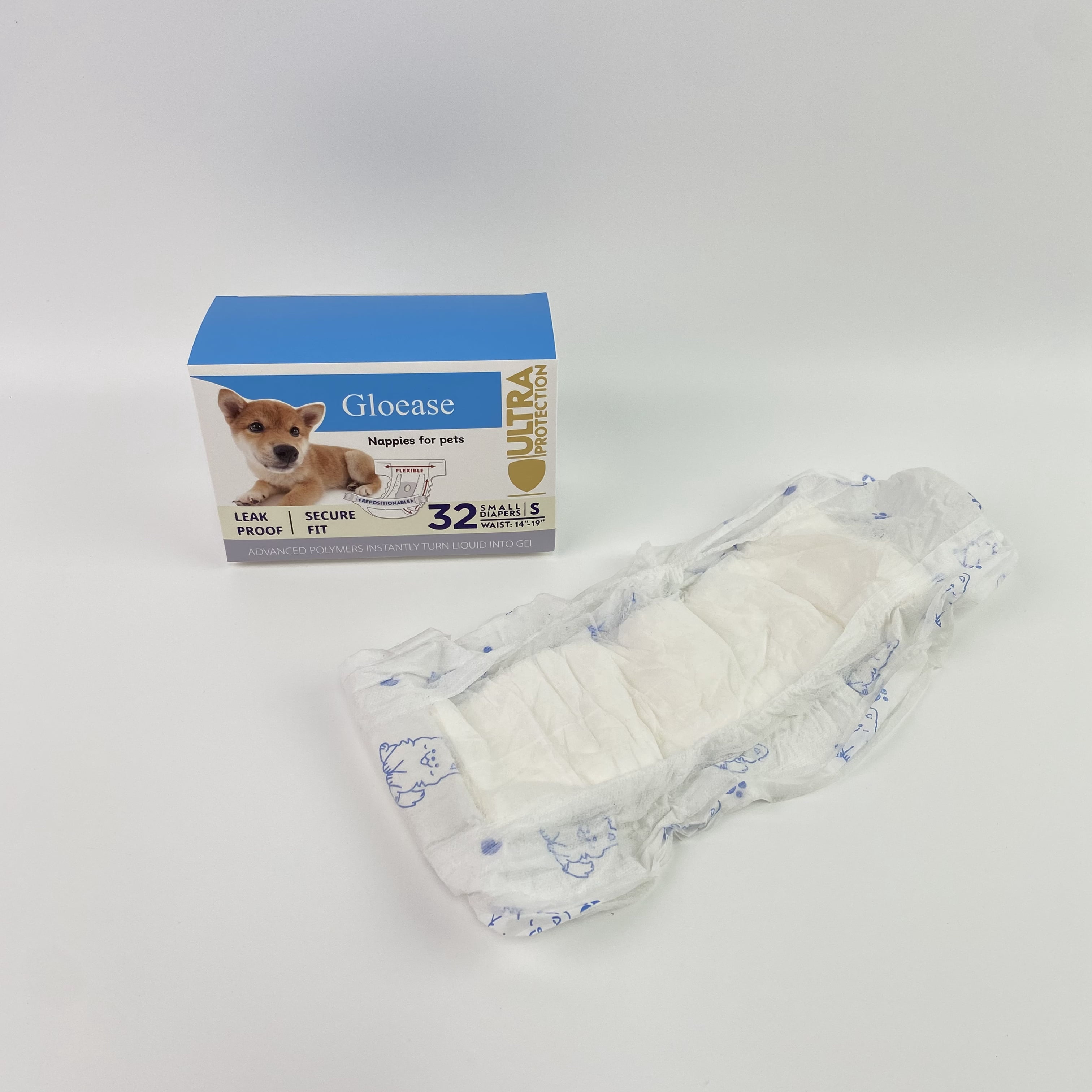 Gloease Nappies for pets,Dog Diaper Liners Super Soft and Absorbent Dog Diaper Booster Pads for Male Dog Belly Bands or Female Dog Diapers