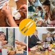 thumbnail image 4 of 2 Piece Butter Knife Set, 3 in 1 Stainless Steel Knife, Multi-Purpose Cheese Knife with Serrated Edge for Cutting Butter, Spreading, Vegetables (Black), 4 of 4