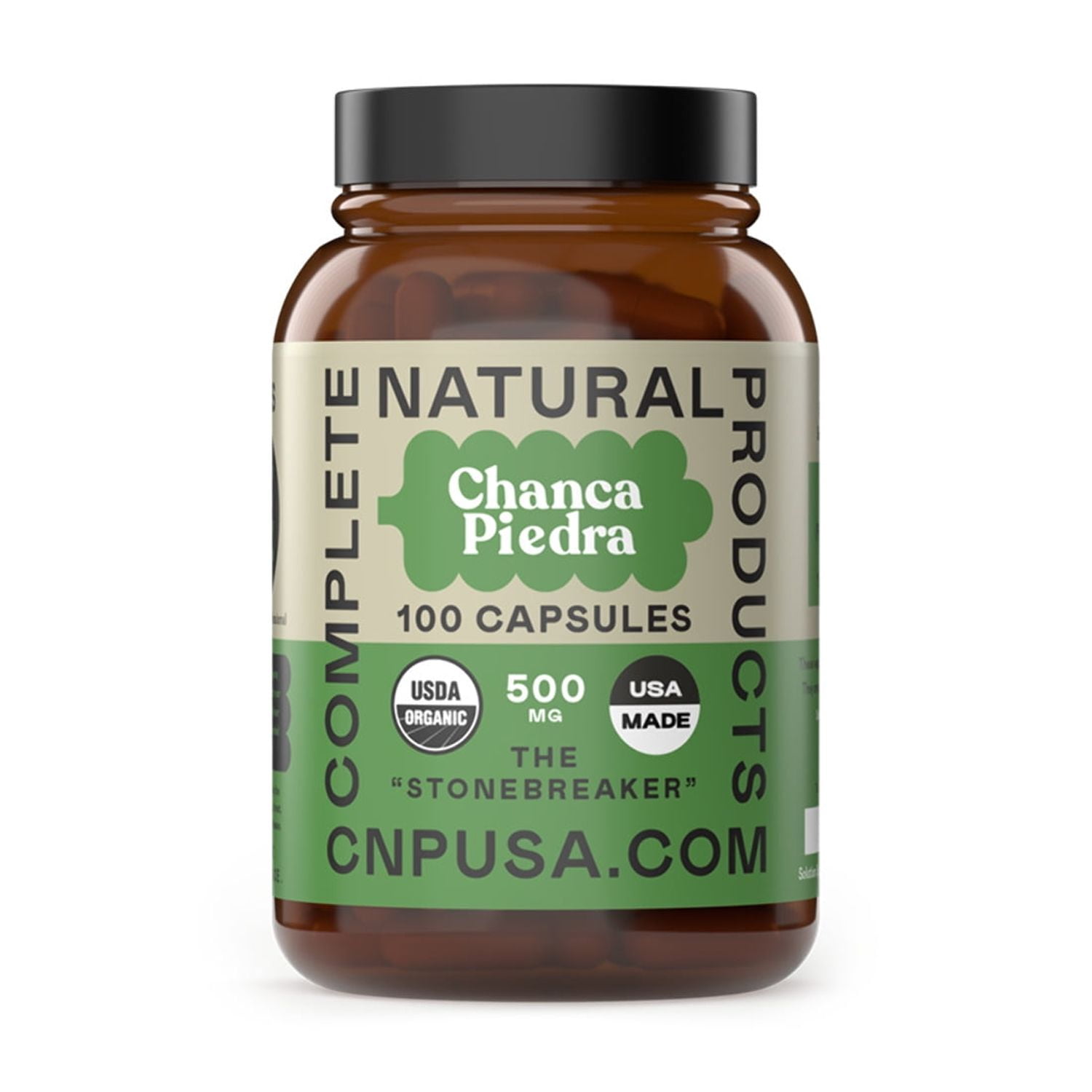 Organic Chanca Piedra Capsules - 500mg, 100 Pills, Pure Phyllanthus Niruri Stonebreaker Powder