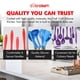 thumbnail image 5 of Chef Craft Premium Juego de utensilios y utensilios de cocina de silicona, 9 piezas, color morado, 5 of 5
