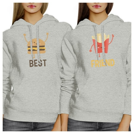 Hamburger And Fries BFF Pullover Hoodies Matching Gift Best