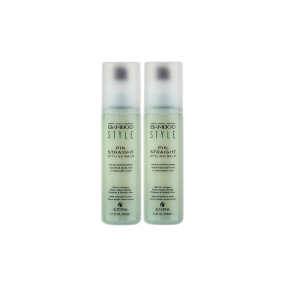 Alterna Bamboo Style Pin Straight Styling Balm, 5.1 fl. oz. (2 Pack)