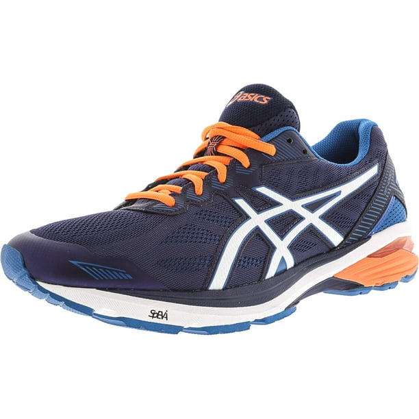 Asics Asics Men S Gt 1000 5 Indigo Blue Snow Hot Orange Ankle High Running Shoe 10 5m Walmart Com Walmart Com