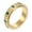 Gold Green, variant on Unisex's Stainless Steel Simple Exquisite Classic Elegant Personalized Ring Gold Green Size 8