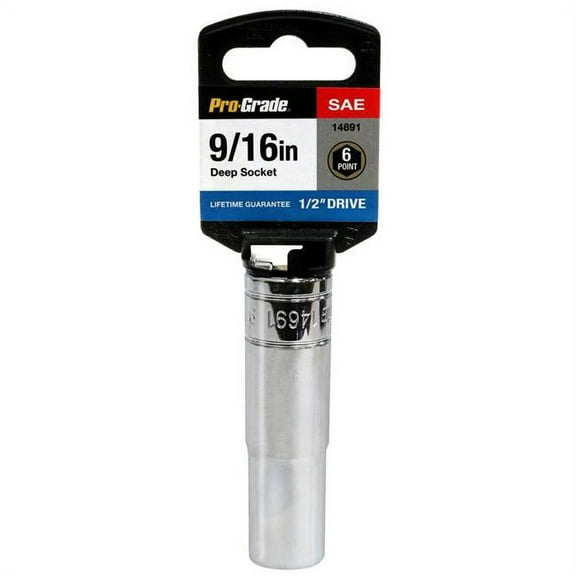Pro-Grade 14691 0.5 Drive x 0.56 in. 6 Point Deep Socket