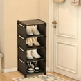 thumbnail image 5 of dajkiuy 5-Tier Small Shoe Rack, Vertical Narrow Stackable Organizer, Shoe Storage for Closet, Entryway, and Small Spaces, 5 of 6