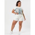 thumbnail image 3 of Camisede verano con estampado floral de manDolman de talgrande pamujer Ro3XL, 3 of 6
