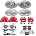 thumbnail image 2 of PowerStop Front and Rear Z23 Evolution Sport Brake Pad and Rotor Kit with Red Powder Coated Calipers Fits: AUDI Select Models KC4065, 2 of 3