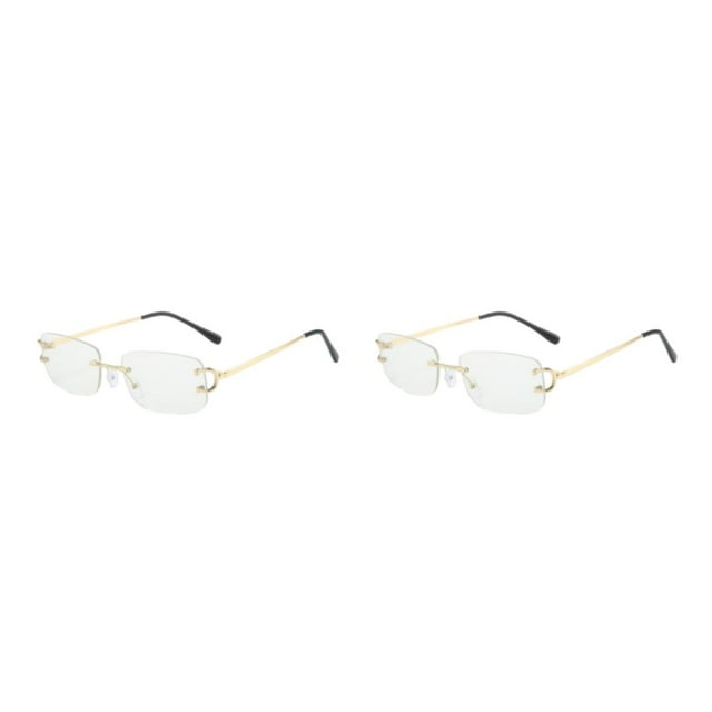 Qarigey Gafas de sol clásicas Las mujeres aman la durabilidad Lentes transparentes a prueba de herrumbre Gafas de sol rectangulares de ángulo Type4 NO4