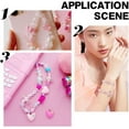 thumbnail image 6 of 150Pcs 13 Style Acrylic Assorted Pastel Beads Transparent Flower Beads Candy Faceted Star Heart Butterfly Bead Round Beads 150Pcs Pink Themed Assorted Beads(DIY-SC0020-60D-7SC), 6 of 9