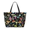 thumbnail image 2 of Rocae Bright Mushrooms for Large Women's Waterproof Beach Bag Tote with 7 Pockets Pool Bag for Travel Gym Vacation, 2 of 6