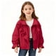 thumbnail image 1 of Prendas de abrigo y chaquetas informales sin capucha de manga larga Prendas de abrigo para niñas con forro polar Talla mediana a grande Chaqueta cortavientos para niños Chaqueta polar lateral Parte su, 1 of 9