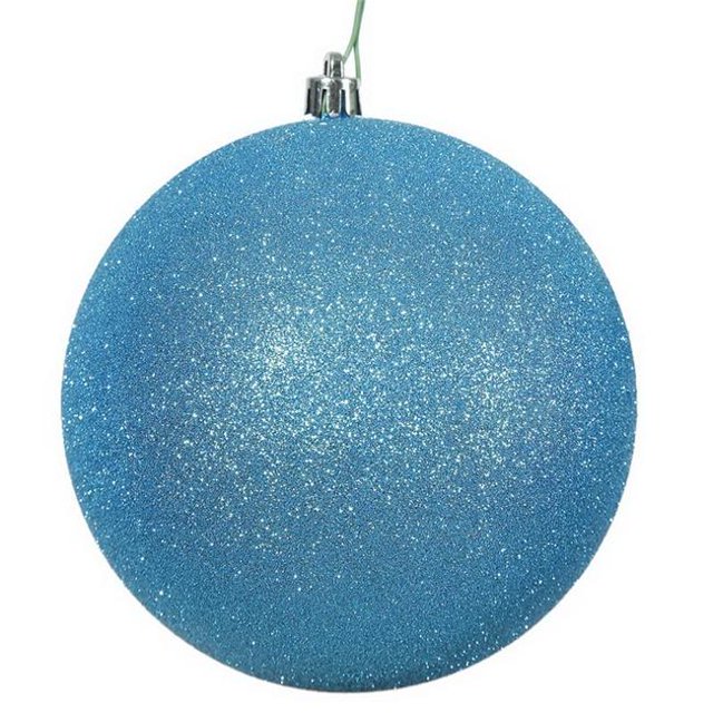 Vickerman N210812 Boule Pailletée Transparente 3 Po, Turquoise - 12 par Sac