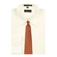thumbnail image 2 of Mens Orange Pattern Designer Zipper Zip Up Necktie Ties, 2 of 2