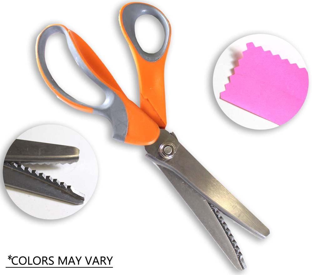 9-Inch Pinking Shears (Color May Vary) (ToolUSA: SC51800-YZ)