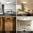thumbnail image 3 of Lightania 15 Inch Flush Mount Ceiling Light with Remote Control & Night Light, 5CCT Dimmable Ceiling Light Fixture, 35W 3500LM 2700K-6500K Adjustable, 3 of 9