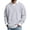 10#Light Gray, variant on Men's Retro Long Sleeve Pullover, Fake Two Piece Collar Design With Waffle Fabric, Loose Solid Tone, Outdoor Daily Shirt For Male