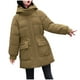 thumbnail image 2 of Parkas de manga larga para mujer, abrigo cálido con bolsillo, chaqueta larga de invierno, parkas de plumón para mujer, 2 of 7