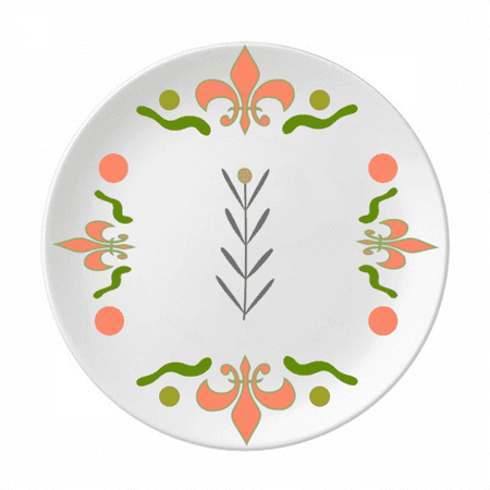 

Grass s Art Pattern Flower Ceramics Plate Tableware Dinner Dish
