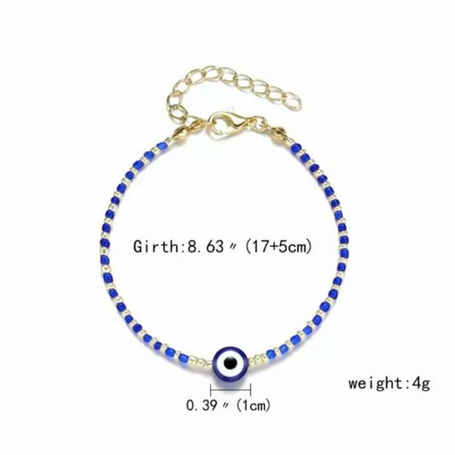 CUITING Bracelet Il Bleu Turc Protection Perles Bonne Chance Collier Bijoux-48-Bracelet Il Bleu