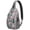 Gray, variant on Donut Lover Cake Doughnut Coffee Foodie Lightweight Sling Backpack Multipurpose Crossbody Bag for Travel