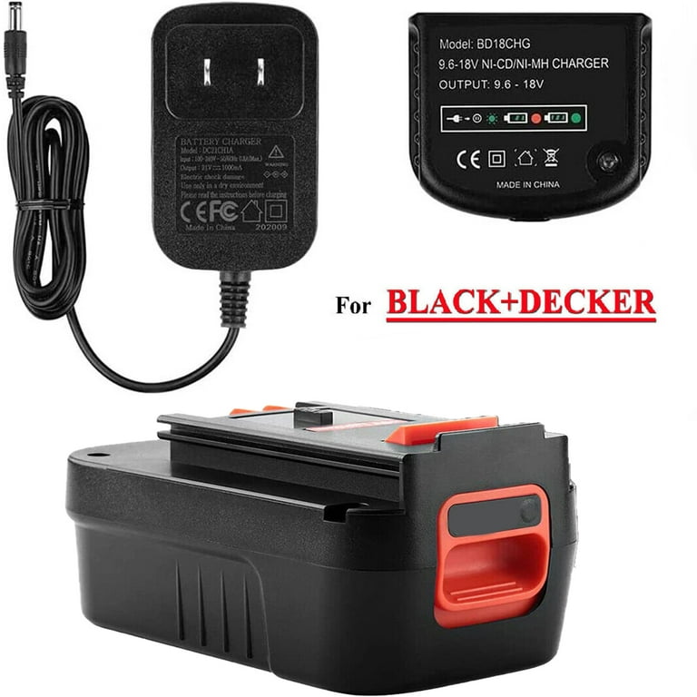 Replacement for Black & Decker NHT518 Battery Compatible with Black &  Decker 18V HPB18 Power Tool Battery (1500mAh NICD)