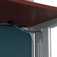 thumbnail image 4 of Office in an Hour 3 Person L Cubicle Desk Set in Hansen Cherry - Engineered Wood, 4 of 10