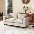 thumbnail image 5 of WestinTrends Augusta 70" Modular Chenille Loveseat Sofa With USB/Type-C Ports and Side Pockets, Taupe, 5 of 16