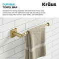 thumbnail image 4 of KRAUS Ventus 10-inch Bathroom Towel Bar Rack in Brushed Gold, 4 of 9