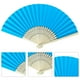 thumbnail image 4 of Abanico Mano Plegable Bolsillo Papel Bambú DIY para Fiesta Boda (lago) Azul, 4 of 5