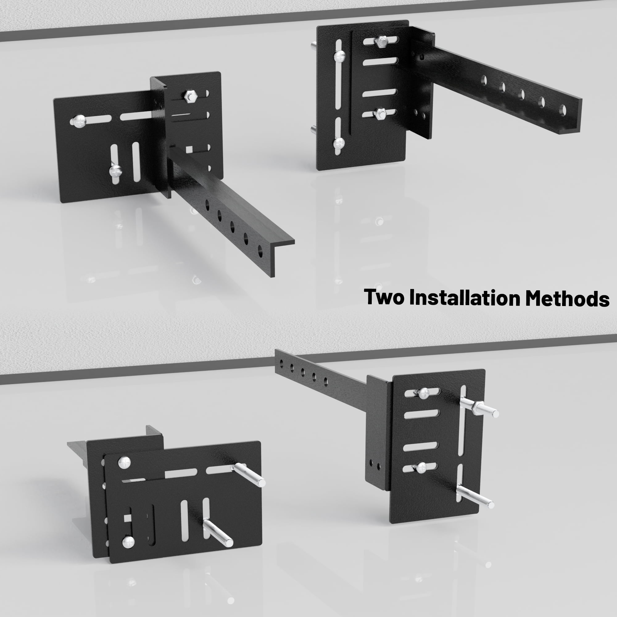 Continental Sleep, Headboard Attachment Bracket – Heavy-Duty 1.4″ Steel Plate Set (2-Pack), Universal Bolt-On Mounting Hardware for Metal & Wood Bed Frames, Secure, Easy to Install.