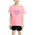 thumbnail image 4 of Hauts Décontractés pour Filles Col Ras du Cou T-Shirts à Manches Courtes Tenues Mode 2025 Chemises Printemps Été, 4 of 5